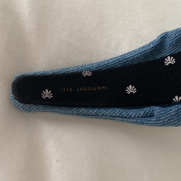 Lele Sadoughi denim headband